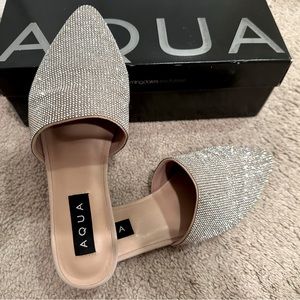 Aqua Crystal Mules